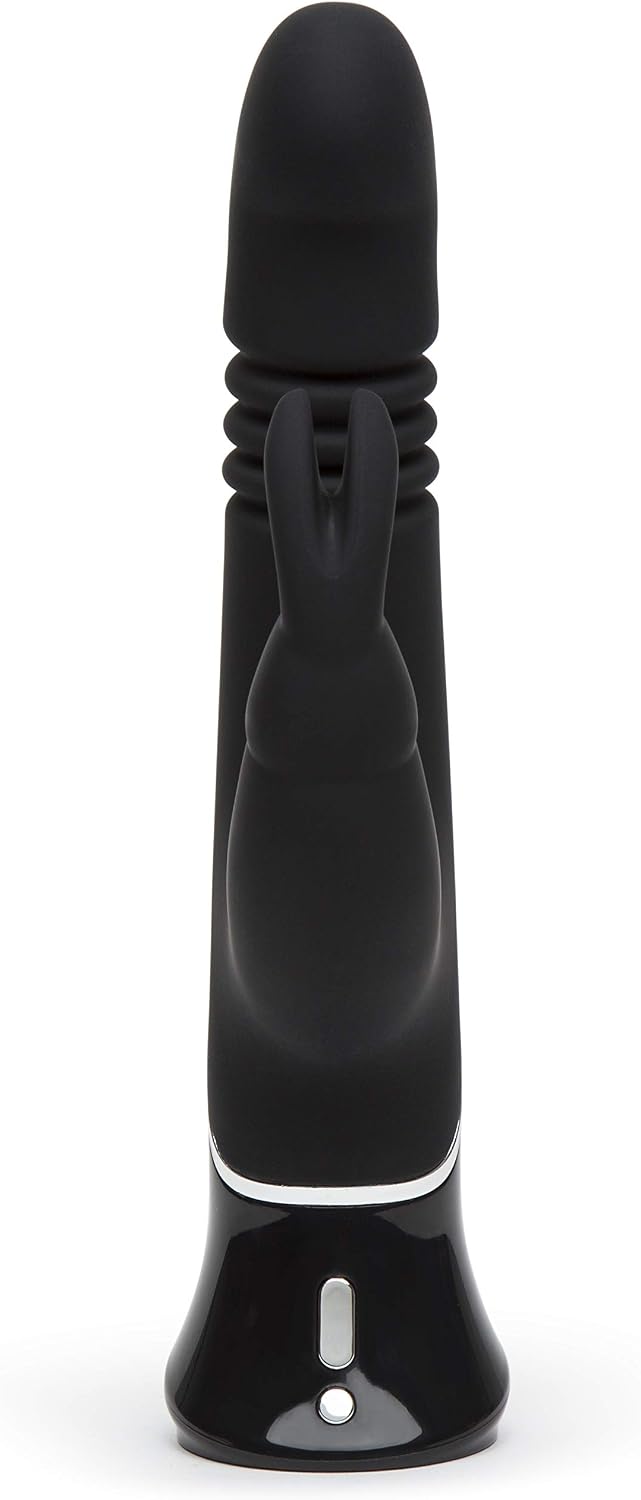 Fifty Shades of Grey Greedy Girl Thrusting Rabbit Vibrator for Women, Black