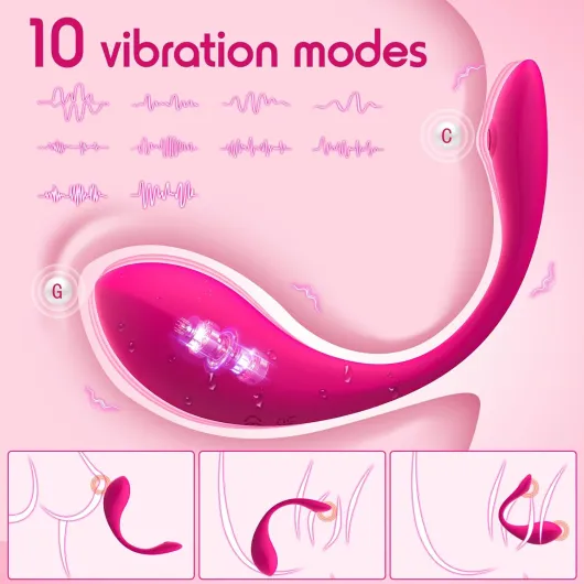 Remote Control Vibrator Wearable Vibrators with Phone Control, Adult Women Sex Toys with 9 Vibrating Modes, Sex Toys4couples Men & Women Soft and Quiet, Vibrator Bullet Anal Toys G Spot Vibrator Pink