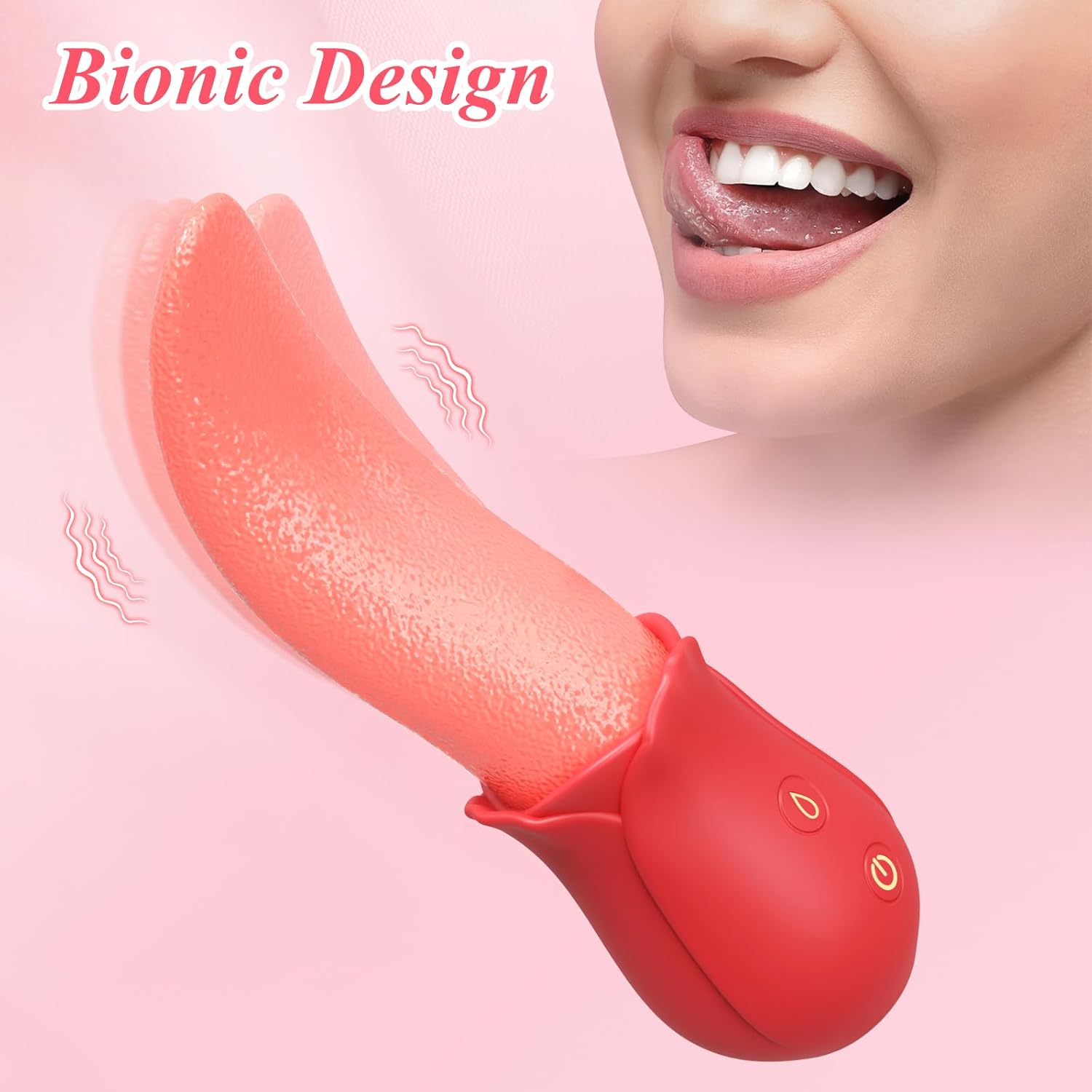 Sex Toys for Women, Realistic Tongue Licking Vibrators for Nipple Breast Vaginal, Clitoral Stimulator with 10 Vibration, Adult Sex Toys for Female Couples