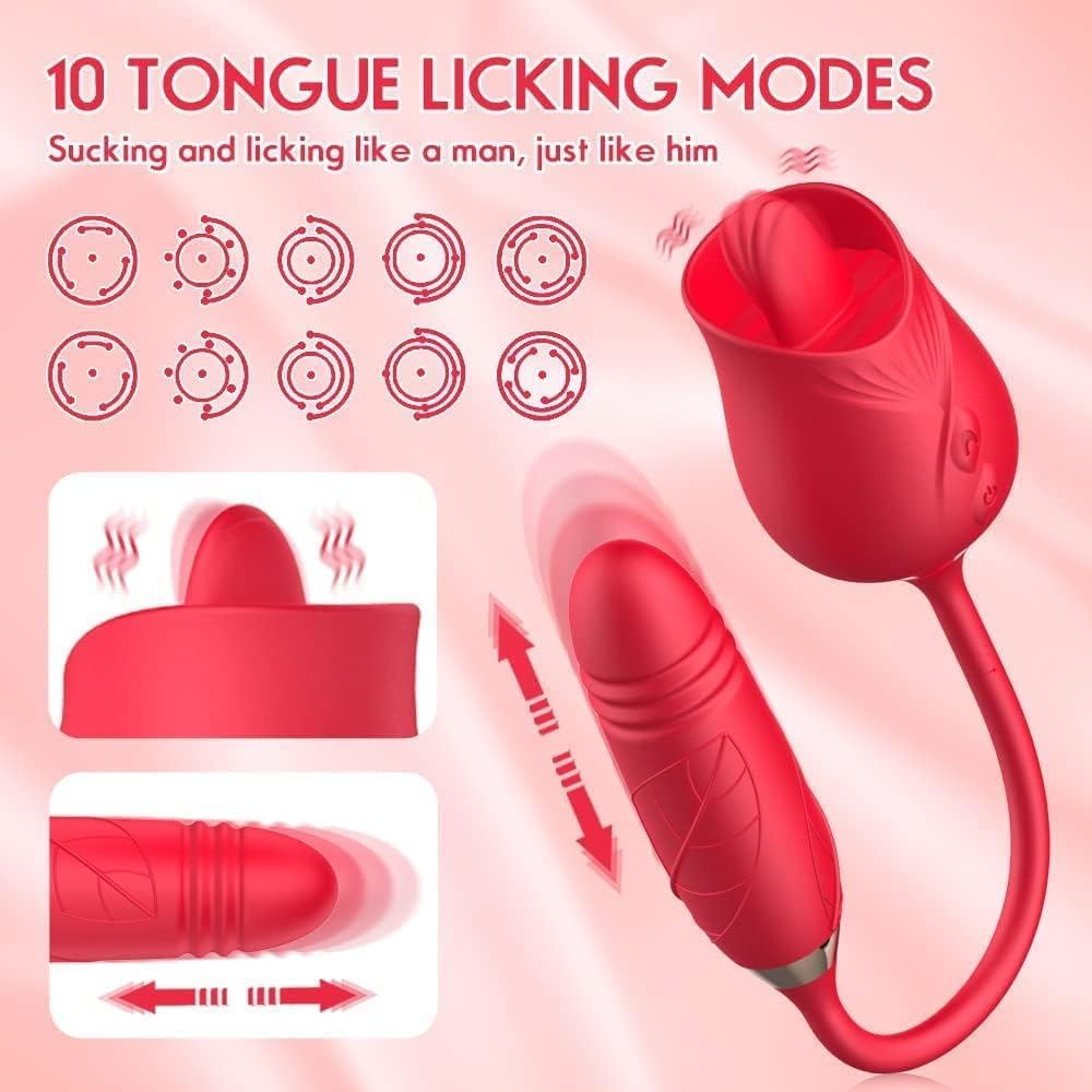Vibrator Vibratorset for Woman Vibratorset 4 Woman Silent Bull.e.t Toys S.ex Adults Toys S.timulator C.litor.ise Su.cking Vibabrator for Women Dido Toys4Women Toys4couples for Men Red-1
