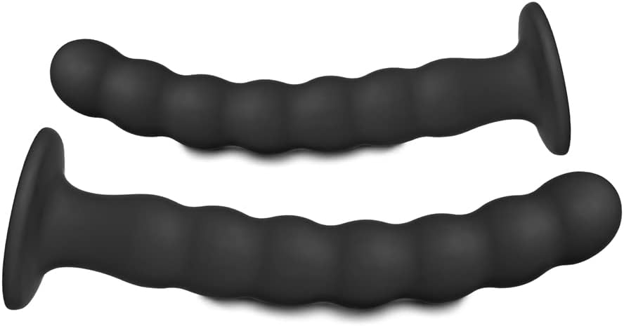 Anal Beads with Suction Cup, Pack of 2