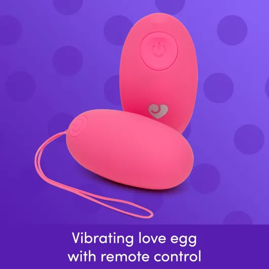 Secret Agent Remote Control Vibrator for G-Spot - Vibrating Love Egg Sex Toy for Women and Couples - 10 Vibration Modes - Rechargeable Wearable Adult Sex Toy for Couples - Pink
