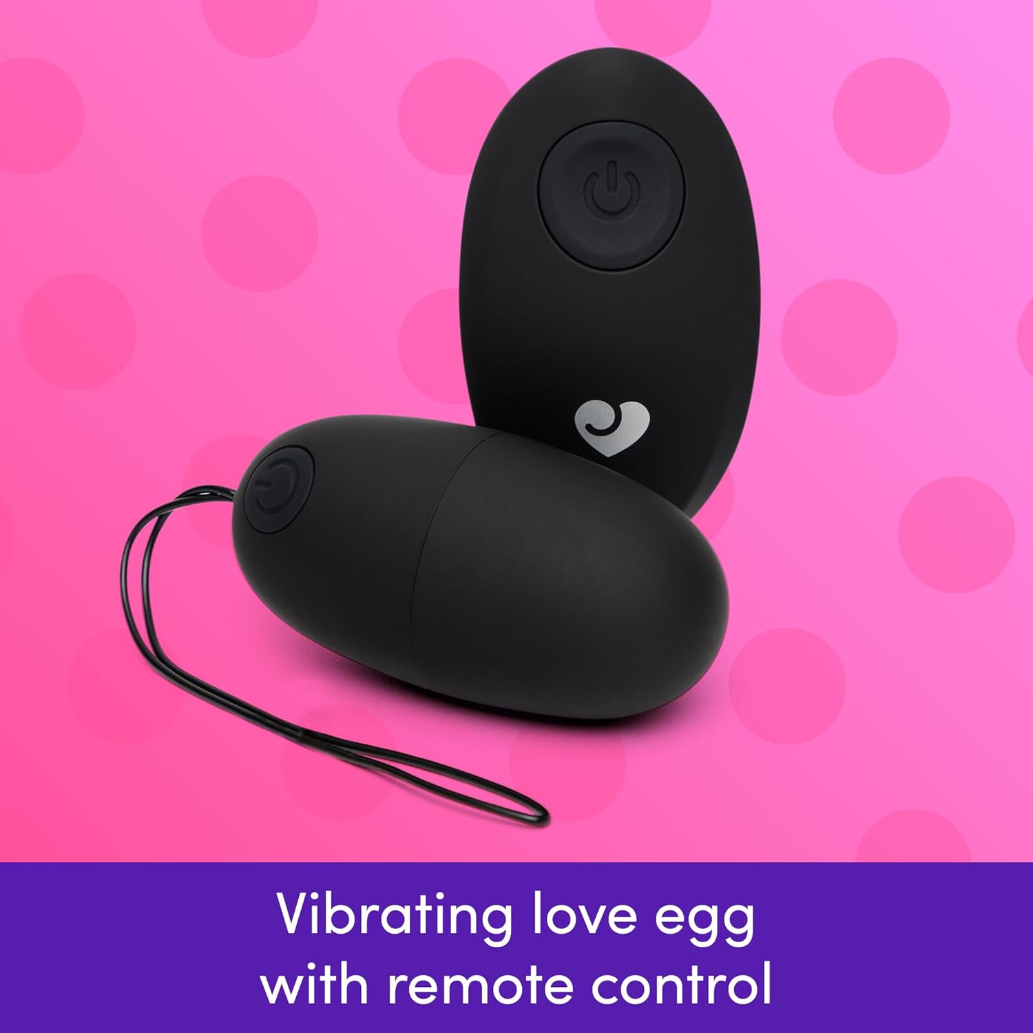 Secret Agent Remote Control Vibrator for G-Spot - Vibrating Love Egg Sex Toy for Women and Couples - 10 Vibration Modes - Rechargeable Wearable Adult Sex Toy for Couples - Black