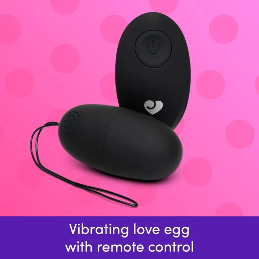 Secret Agent Remote Control Vibrator for G-Spot - Vibrating Love Egg Sex Toy for Women and Couples - 10 Vibration Modes - Rechargeable Wearable Adult Sex Toy for Couples - Black