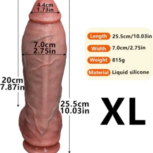 Kuaeuo Flexible Realistic Wide Dildo (XL) Review: a big, heavy toy for people who really want to feel full