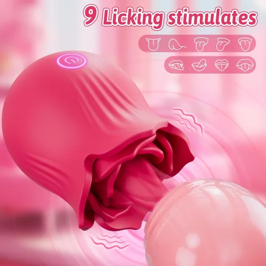 Sex Toys for Women,Tongue Licking Clitoral Vibrator with 9 Stimulating Modes, Swing Vibrating Tongue Vibrator Nipple Clitoris Sexual Stimulator for Women Pleasure, Tongue Licker Adults Toys A-Pink