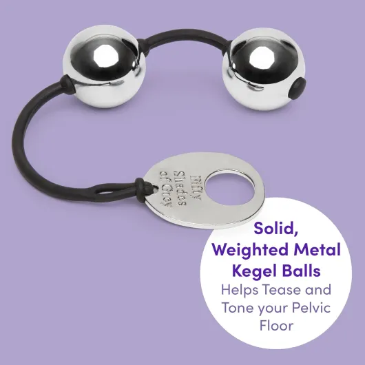 Inner Goddess Women's Pleasure Balls Kegel Exerciser 221g Silver