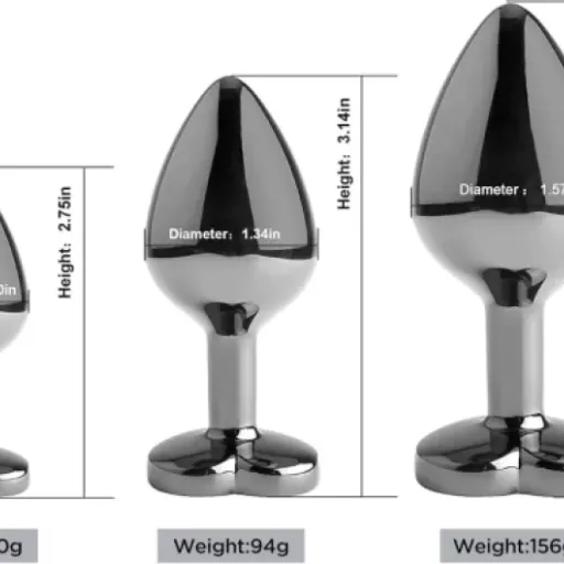 3Pcs Luxury Metal Butt Toys Review: a simple, heavy plug kit that does the job without fuss