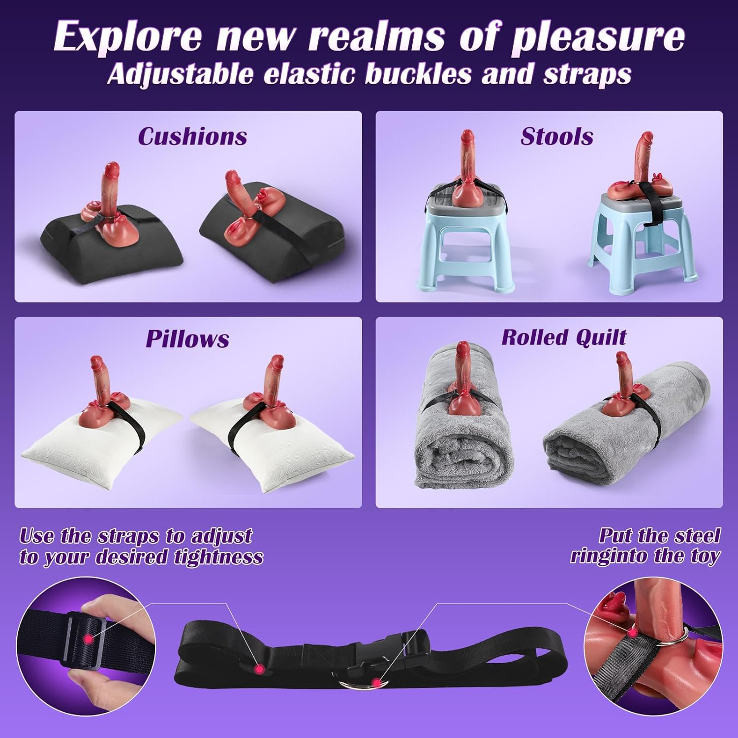 Thrusting Riding Dildo with AI Sync Control, 6in1 Vibrating & Heating Anal Dildos Vibrator, 7 Thrusting & 9 Vibration Modes for G-Spot Pleasure, Strap-On Ready Adult Couples Sex Toys, Govosaa